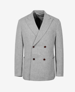Tagliatore Grey Wool-Cashmere Blend Blazer